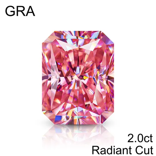 Pink Loose Moissanite 100% Real Lab Gemstone Stones For Women Jewelry Diamond Ring Material GRA Round/Pear/Emerald/Oval Cut - Image 18