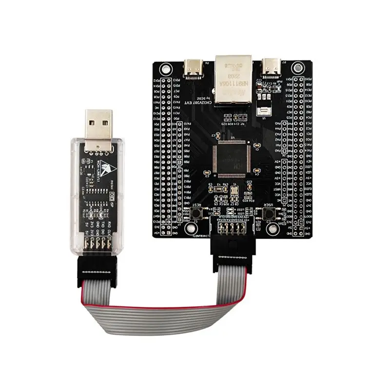 QWE-CH32V307 Evaluation Board RISC-V MCU Onboard Wch-Link CH32V307VCT6 CH32V307V-EVT-R1 WCH