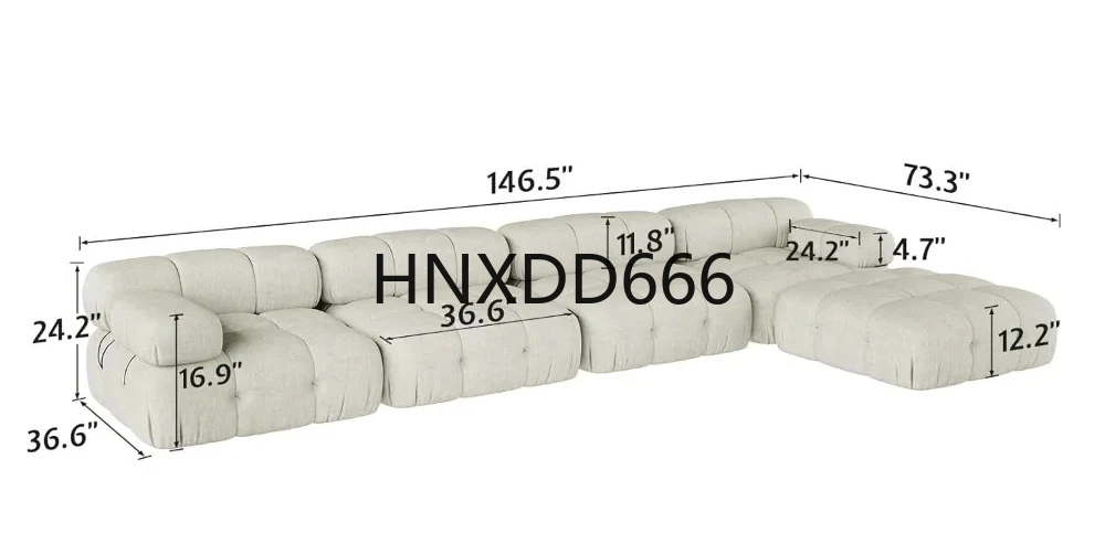 

Большие 150-дюймовые модульные компрессионные секционные диваны для гостиной квартиры, L-образный диван-облако с двусторонним шезлонгом