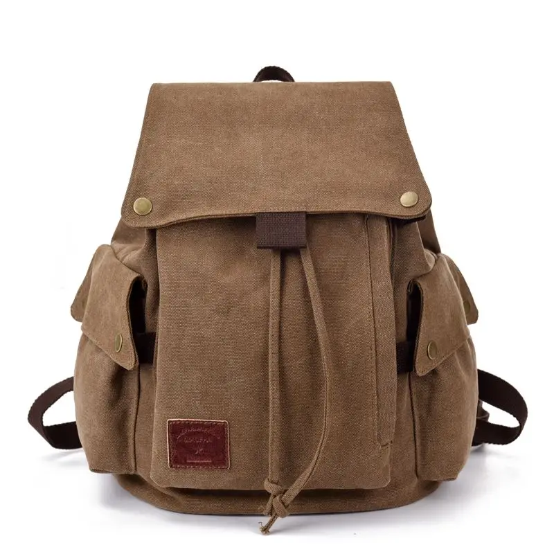 New Korean Style Canvas Backpack for Women, Retro Men's Casual Bag, Travel Backpack, College Student Bag, Trendy Women's Bag