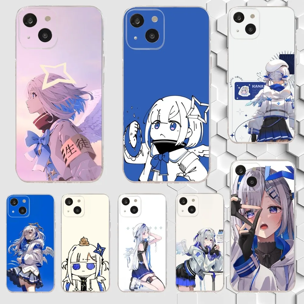 

Amane Kanata Phone Case For iPhone 15,14,13,12,11 Plus,Pro,Max,XR,XS,X,7,8 Plus,SE,Mini Transparent Silicone Soft
