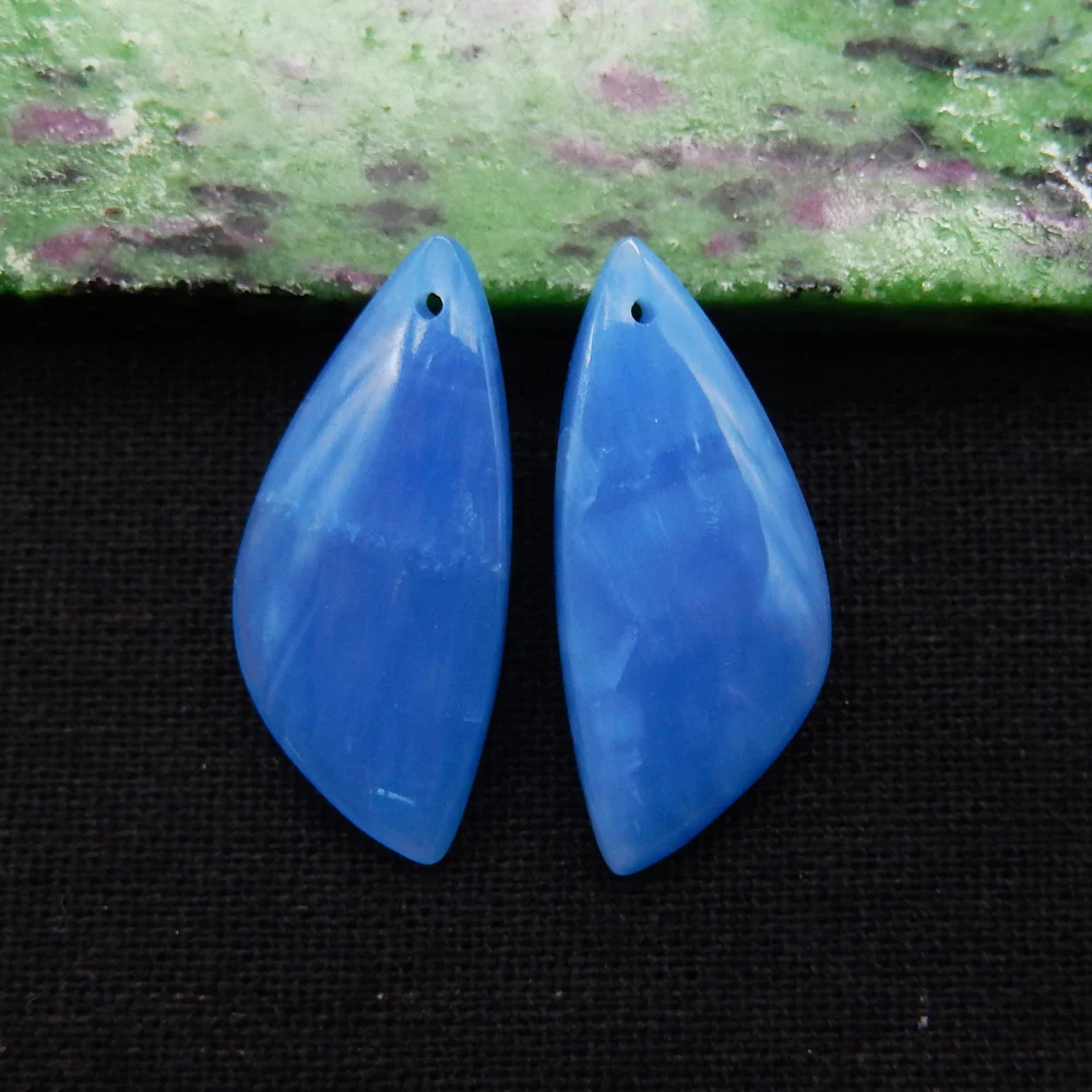 

Stone Earrings For Women Handmade Blue Jasper Statement Earrings Gifts DIY Jewelry