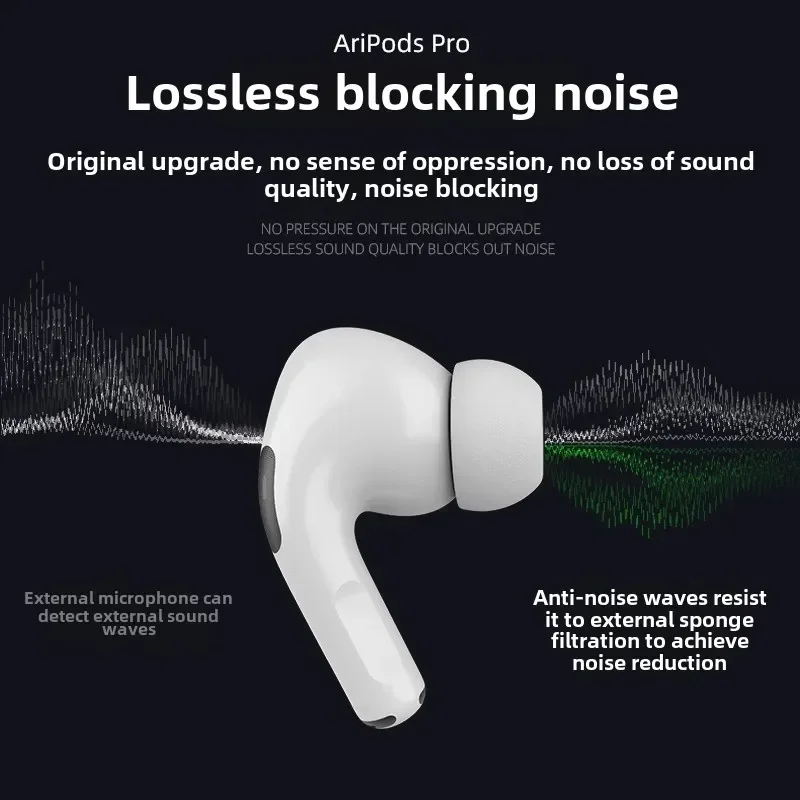 سدادات أذن من رغوة الذاكرة أطراف أذن لأجهزة AirPods Pro سماعات أذن إسفنجية لأجهزة Apple AirPods Pro2 سماعات أذن مريحة بديلة SML