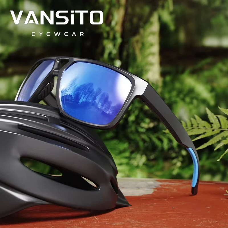 

VANSITO Роскошные очки с двойным мостом TR90 в оправе, модные очки UV400 для пляжной рыбалки, спортивные поляризационные солнцезащитные очки унисекс