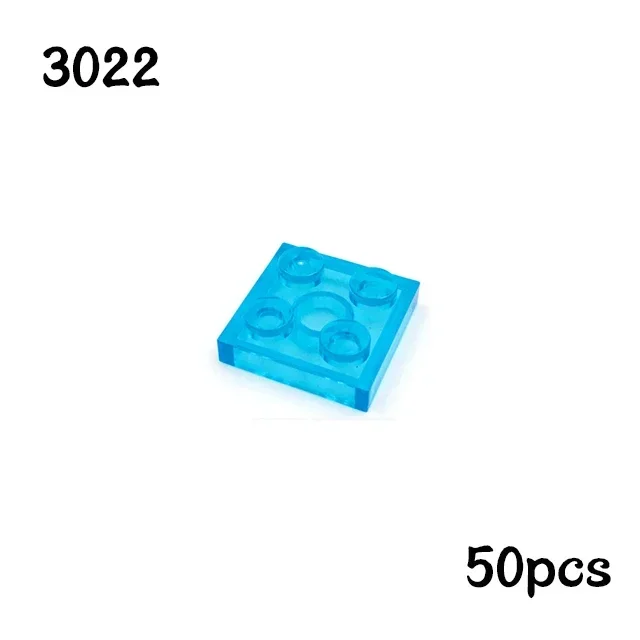 طوب متوافق مع MOC-Plate 2x2 ، مجموعة تصنعه بنفسك ، جسيم ، لغز للأطفال ، لعبة دماغ ، هدية عيد ميلاد ، أجزاء ، من من من من ، 50