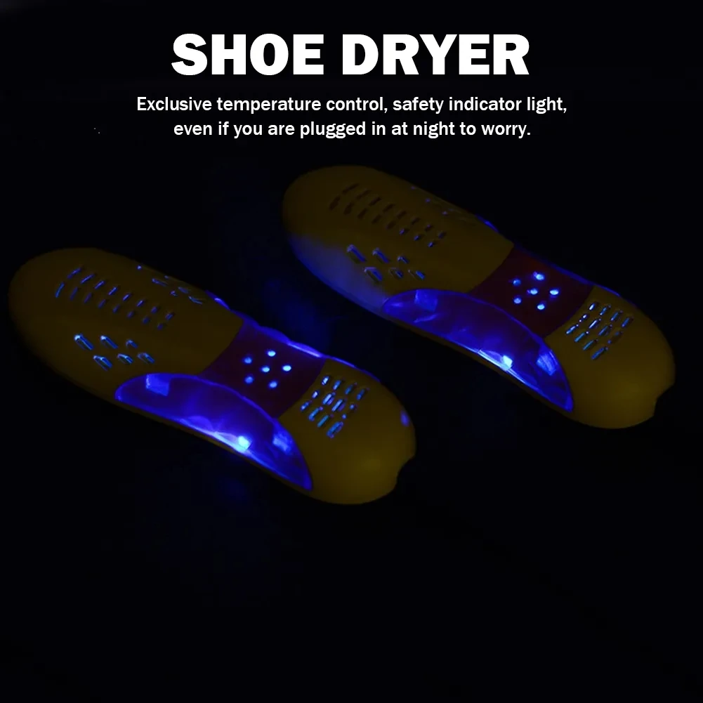 EU/US Plug Race Car Shape Light Shoe Dryer Foot Protector Boot Odor Deodorant Dehumidify Device Household Shoes Drier Heater
