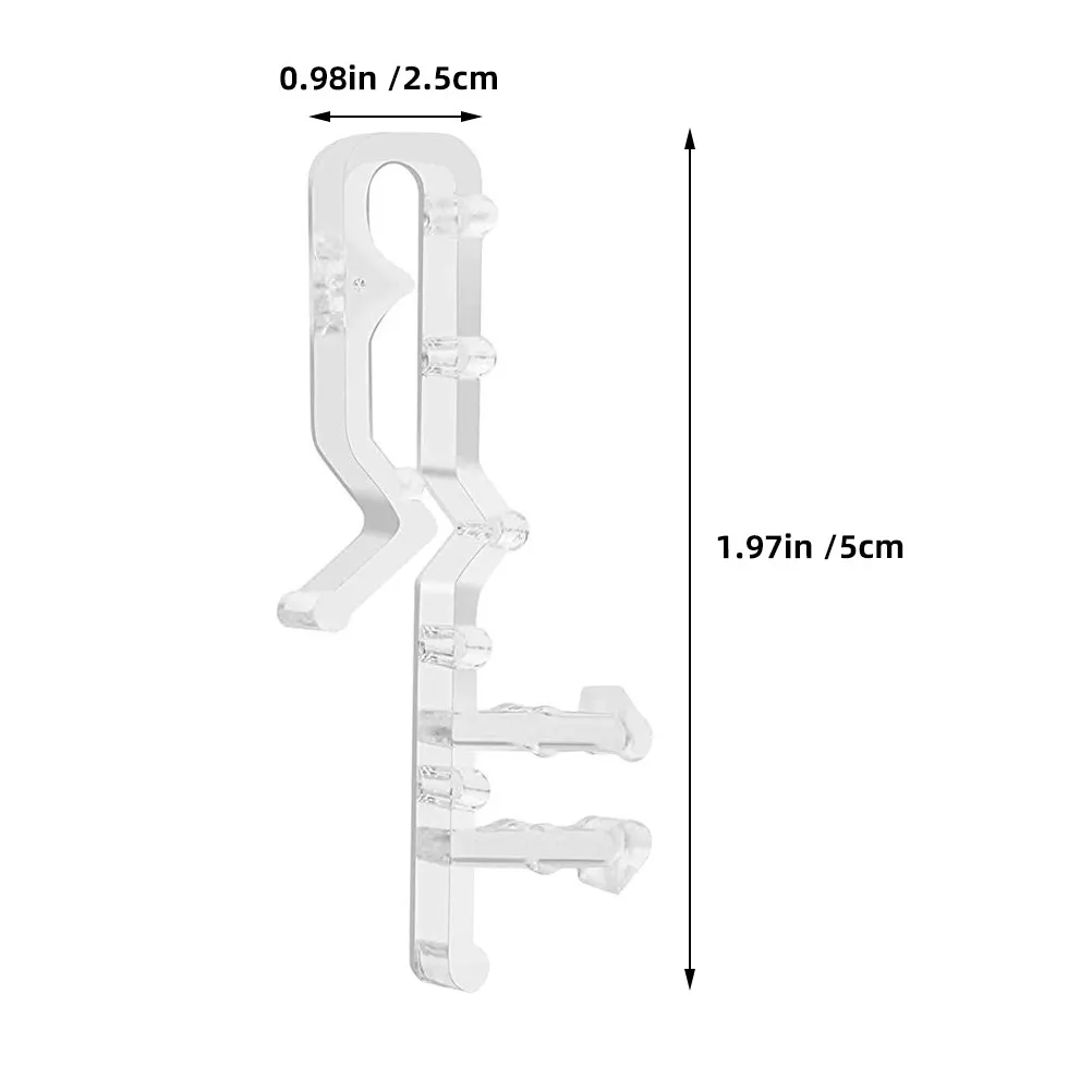 12Pcs Transparent Valance Clips Replacement Clips for Vertical Blinds Blind Accessories Easy Installation Window Blind