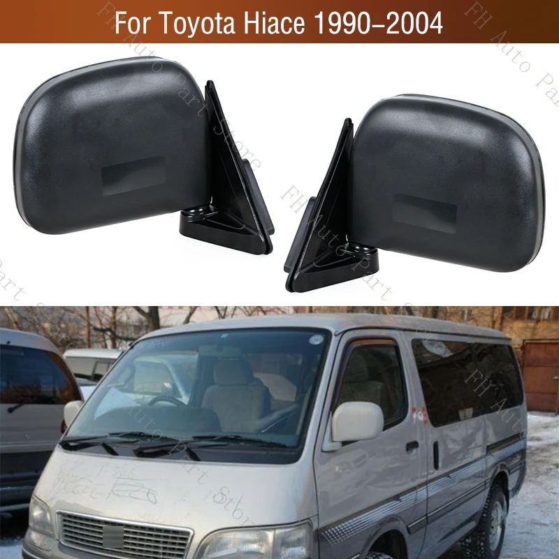 

For Toyota Hiace 1990 1991 1992 1993 1994 1995-2004 Exterior Wing Door Side Mirrors Assy Assembly Rearview Mirror Cover Frame