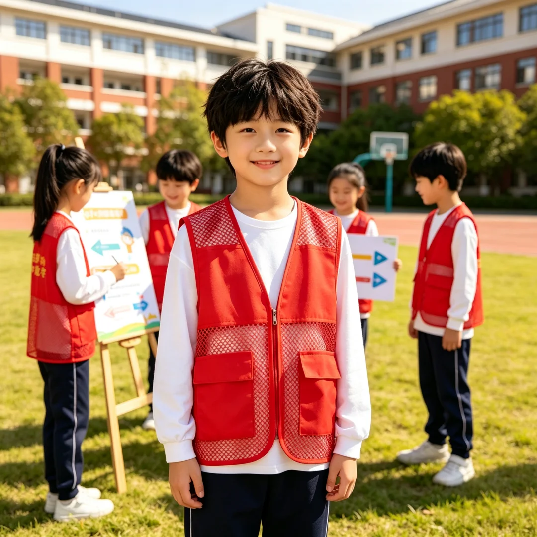 Summer Mesh Vest Printing LOGO For Volunteering Children's Outdoor activities Construction sites Breathable Company team Vests