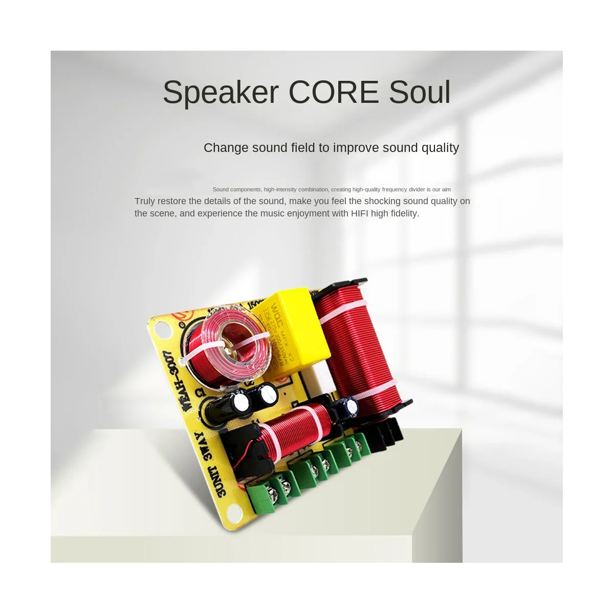 3 Way HiFi Crossover Filtro Speaker, Divisor de Freqüência, Distribuidor para DIY, Modificação Home Speaker, 300W