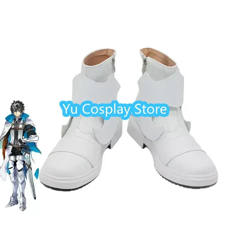 Game FGO Charlemagne Cosplay Shoes Halloween Carnival Boots Cosplay Prop Anime PU Leather Shoes Custom Made