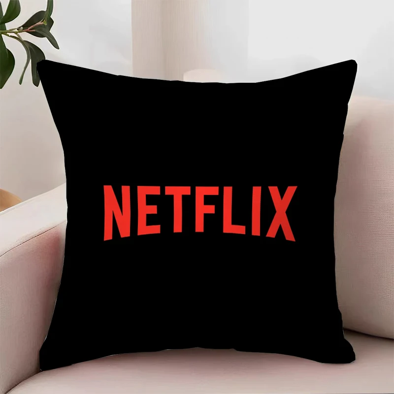 

N-NETFLIX Cover for Pillow Covers Decorative Luxury Cushion Cover Pillowcase 40x40 Aesthetic Room Decoration Home Decor Cases