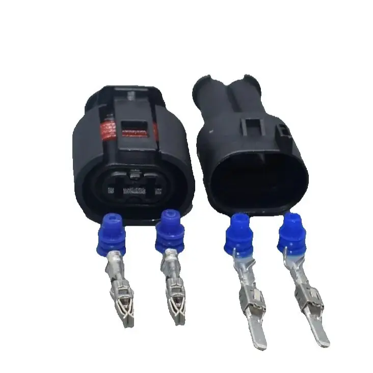 shhworldsea 2P 3.5MM male female for SKODA VAG 357973202 plugs for VW  2 PIN PLUG 357 973 202 357973202 6N0 972 997 A