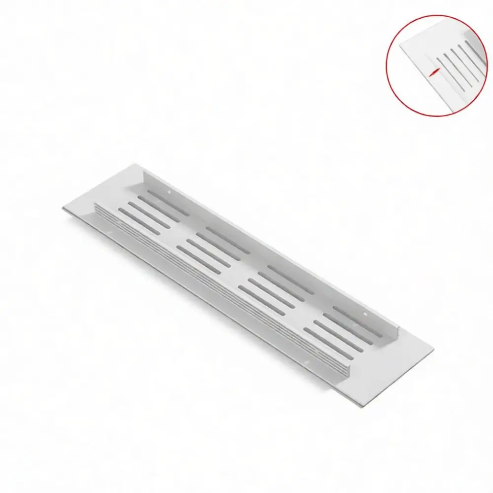 Rectangular Aluminum Alloy Air Vent Mesh Ventilation Grille Cover For Closet Cupboard Shoe Cabinet Heat Sink Accessory