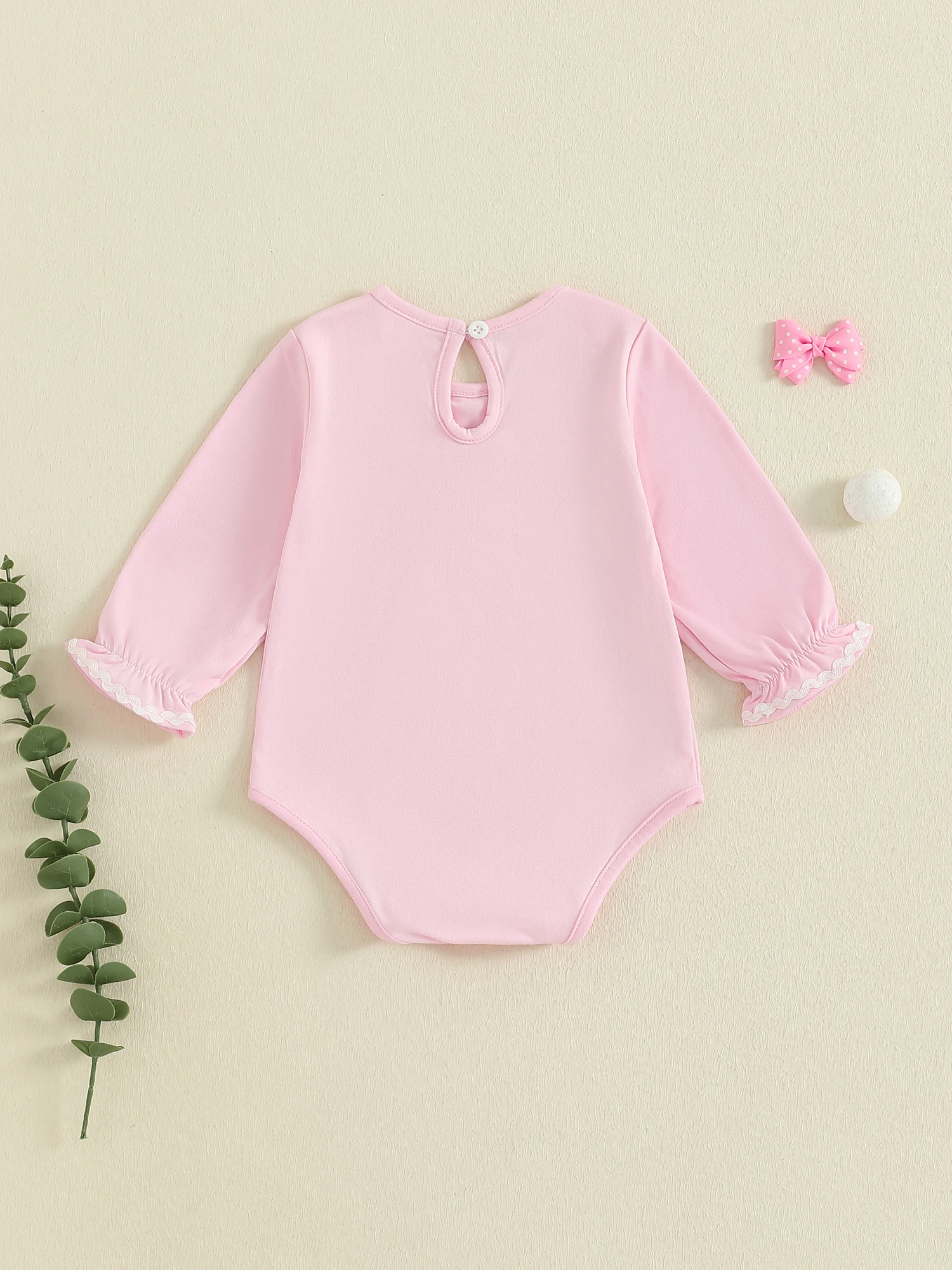 طفل الفتيات الخريف رومبير إلكتروني القوس طباعة طويلة الأكمام دمية طوق فقاعة بذلة