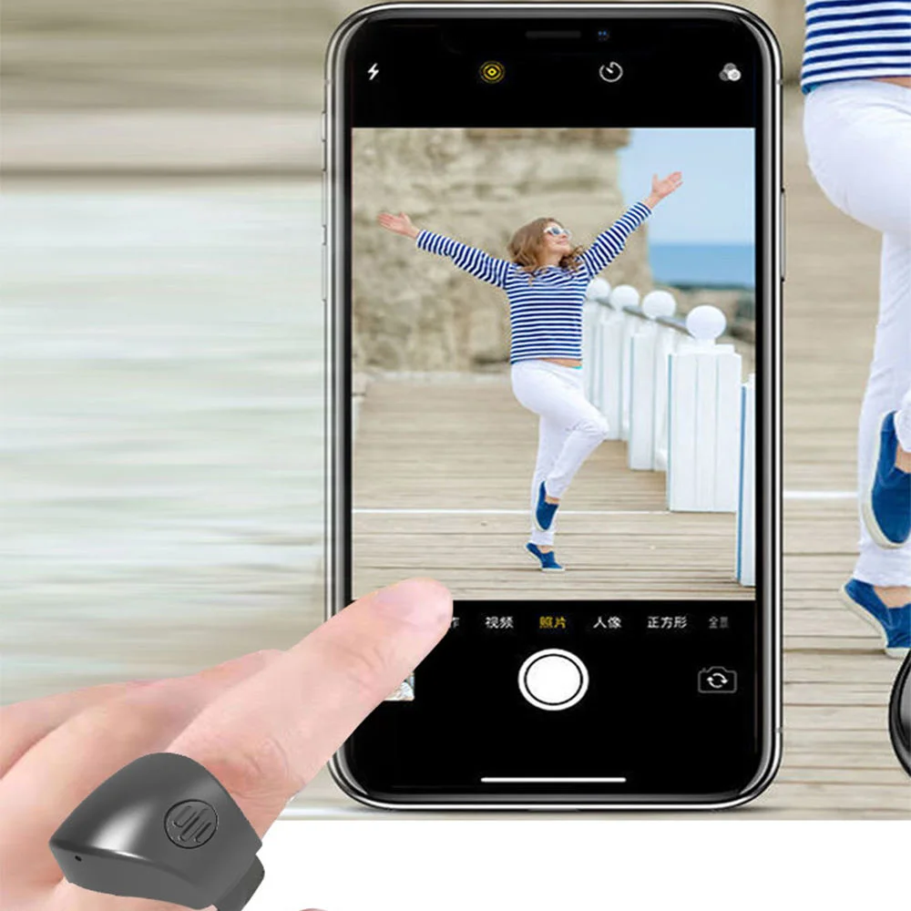 Smart ring One click selfie video remote control Android IOS mobile universal