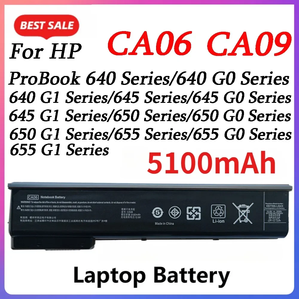 Nowa bateria CA06 CA06XL CA09 do HP ProBook 640 645 650 655 G0 G1 718755 -001 718756 -001 HSTNN-DB4Y -LB4X -LB4Y -LB4Z 718754