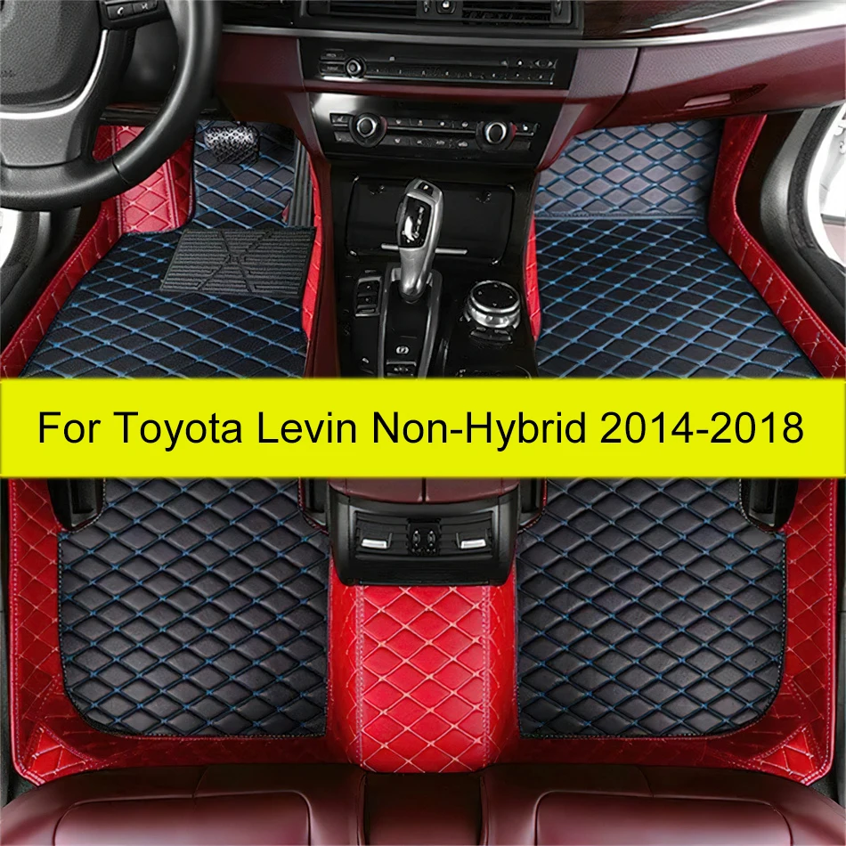 Car Floor Mats For Toyota Levin Non-Hybrid 2014 2015 2016 2017 2018 Custom Auto Foot Pads Carpet Cover Interior Accessories