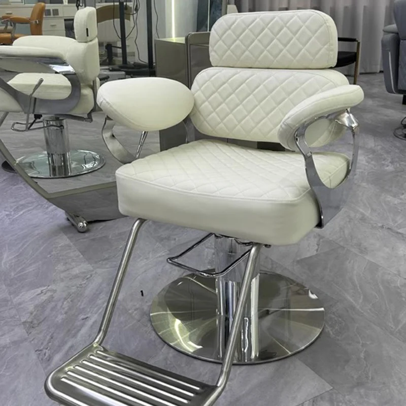 Peralatan Salon rambut Furniture profesional pemangkas rambut kursi berlengan cermin penata rambut stasiun penata rambut Chaise coifure kecantikan wanita