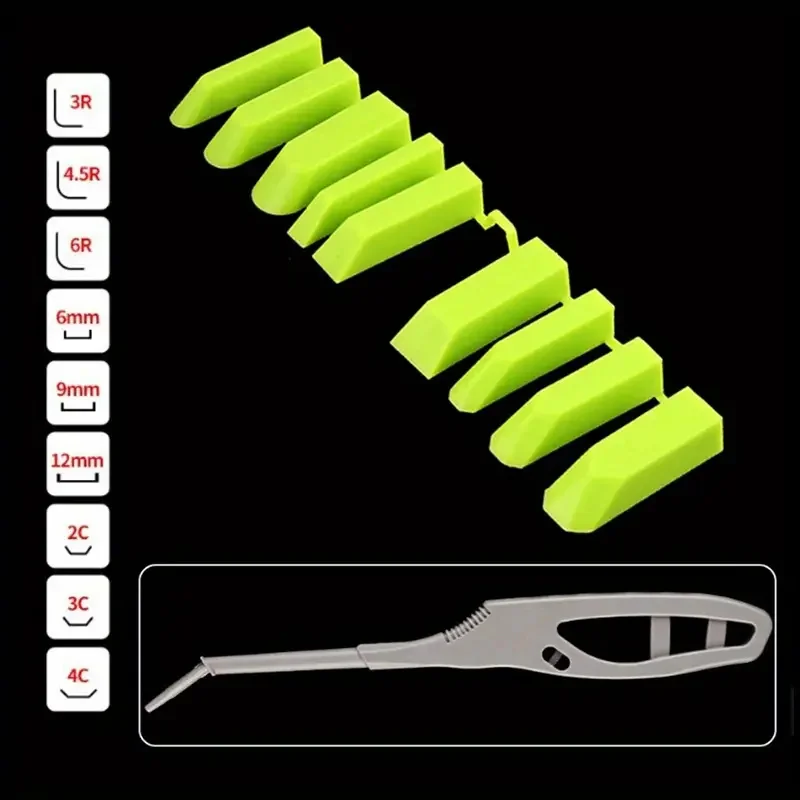 Kit de Acabamento para Rejunte 9 em 1, Ferramenta de Remoção de Silicone, Conjunto de Espátulas para Vidro e Acessórios