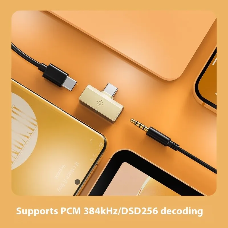 FiiO SNOWSKY Tiny A/Tiny B ヘッドフォン アダプター HiFi アンプ ポータブル ヘッドフォン アンプ PCM 384kHz DSD256 3.5mm/4.4mm TypeC