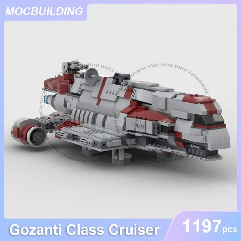 MOC Building Blocks Gozanti Class Cruiser Model DIY Assemble Bricks Space Collection Display Creative Toys Birthday Gift 1197PC