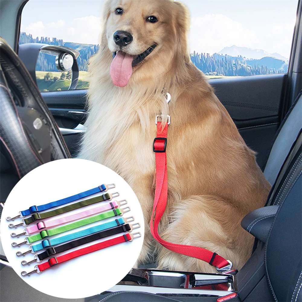 Dog Seat Belt Harness Safety Tether - Cinturón de seguridad para perros, arnés