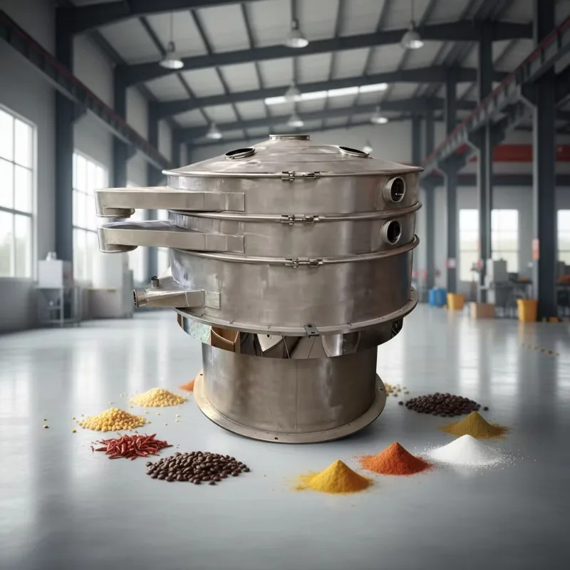 Custom Made Limestone Glass Cement Calcium Oil  Coal  Sifter Vibrating Screen Sieve Machine