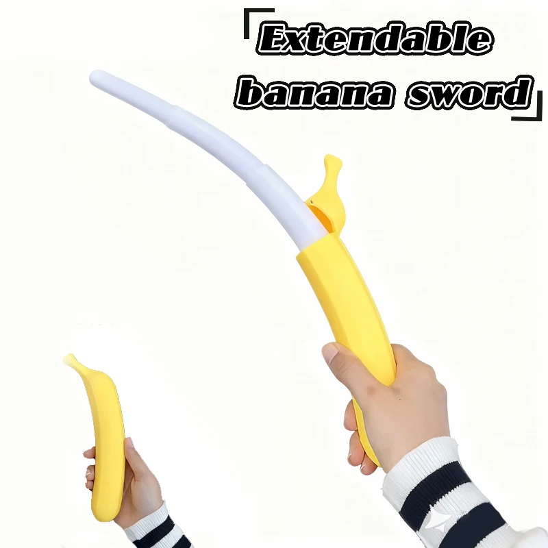 

Flip Toy 3D Printing Banana Sword Stress Relief Folding Transforming Radish Knife Fun Retractable Weighted Spiral Samurai Blade