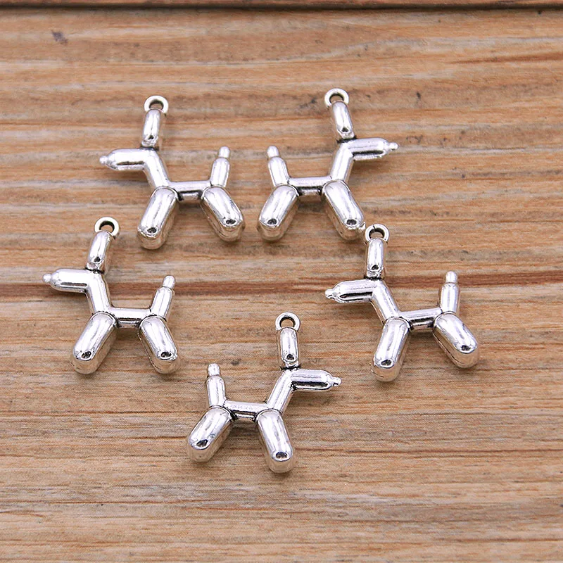 20PCS 4 Styles Picture Color Horse Ruler Tassel Shell Charms Animal Pendant Metal Alloy DIY Necklace Bracelet Handwork Marking