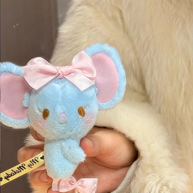 Frando Mouse Bag Charm llavero de coche lindo muñeco de peluche mochila decoración para niñas llavero suave Adorable adorno colgante para bolso
