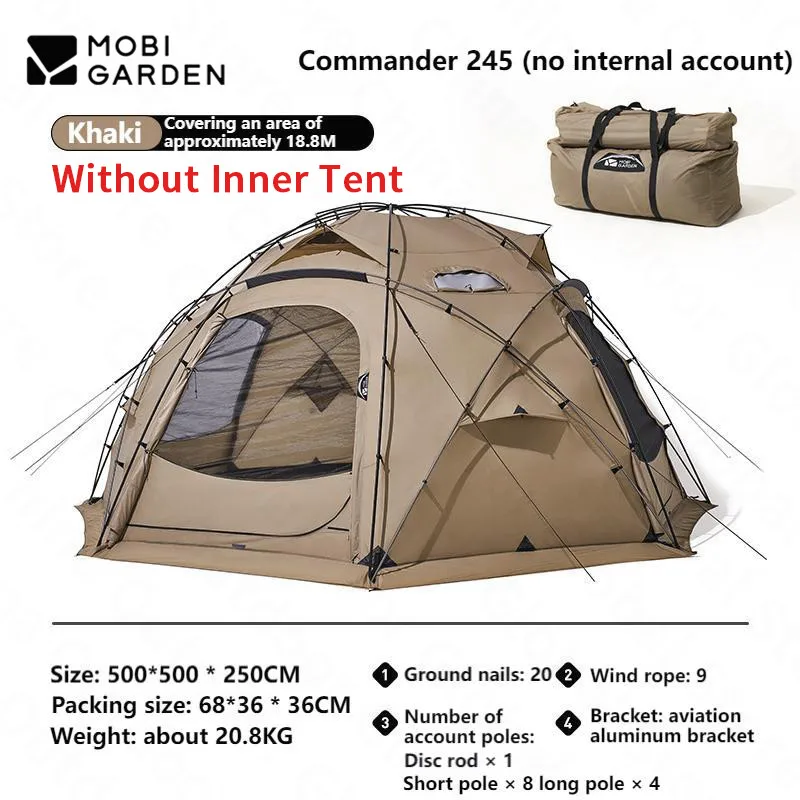 Mobi Garden Dome Tent 7.2/9.3/18.8㎡ 5-8 Person