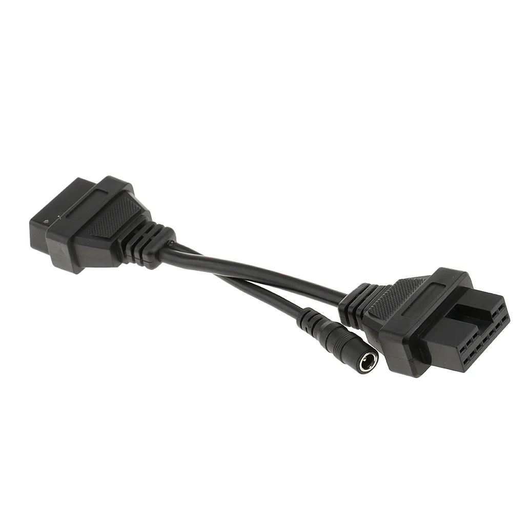 12 Pin Male Pin Female Adapter OBD2 Female Connector Diagnostic Tool Code Reader Adapter Cables for Mitsubishi/Hyundai