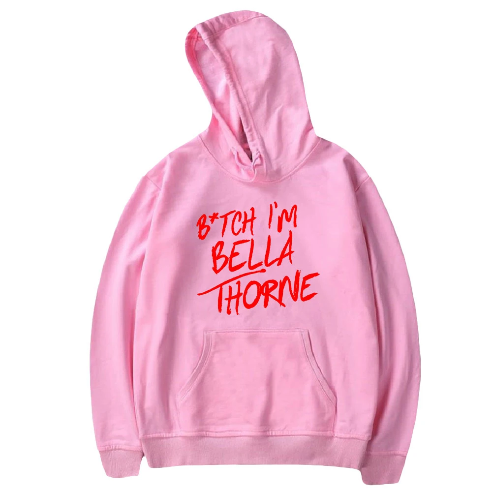 Bella Thorne Merch Hoodie Unisex เสื้อแขนยาวผู้ชายผู้หญิง Hoody Pullover อ่อนเยาว์นักร้อง Star คู่เสื้อผ้า