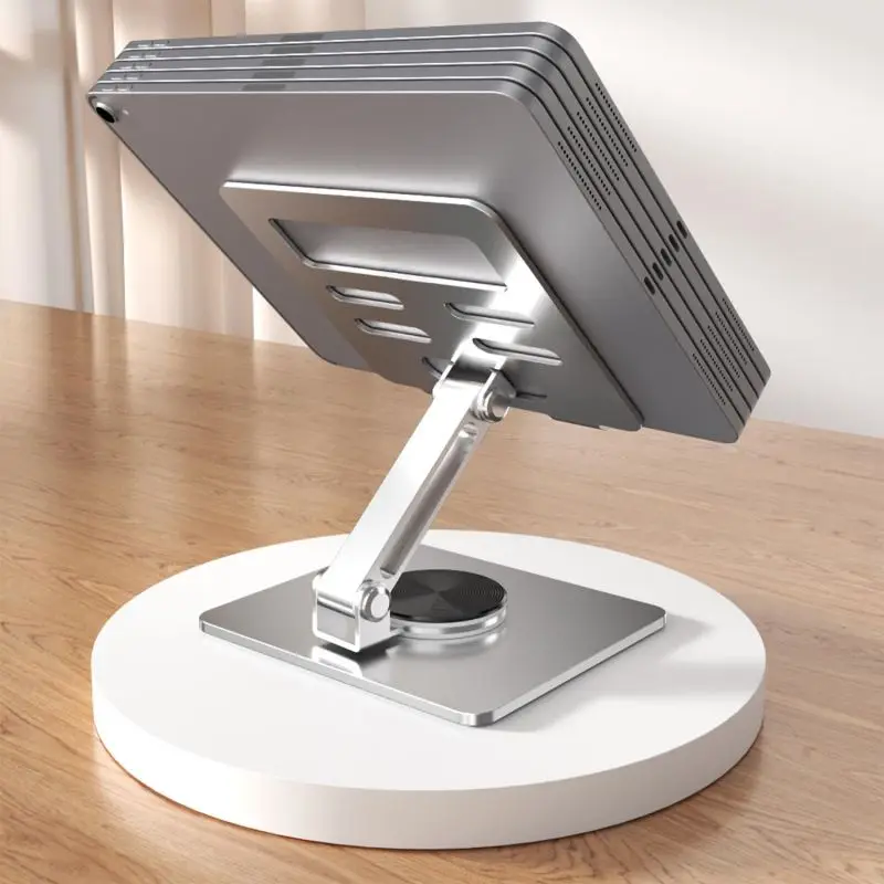 Aluminum Tablet Stand Desk Riser 360° Rotation Multi-Angle Foldable Holder Dock For Xiaomi iPad Tablet Laptop