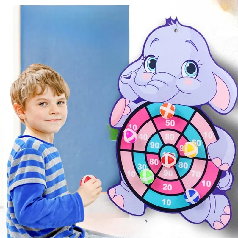 

Dart Board Baby Toy Sticky Ball Indoor Child Educational Sports Games Montessori Cartoon Fun Cartoon Animal Toys for Children