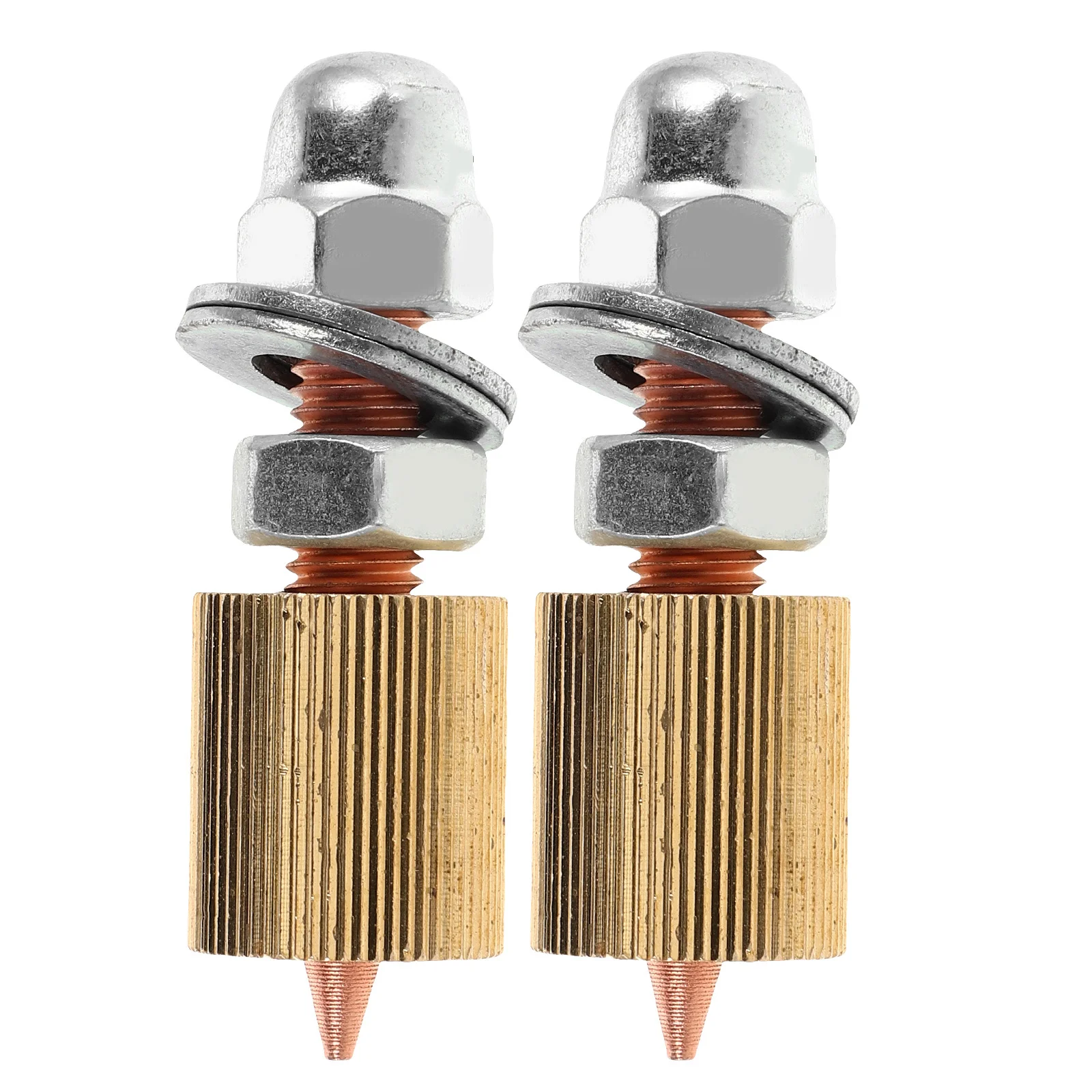

2Pcs Sheet Metal Repair Clamp Head Dent Puller Copper Collet Chuck Fast Efficient Auto Body Dent Removal Welding Machine Ground
