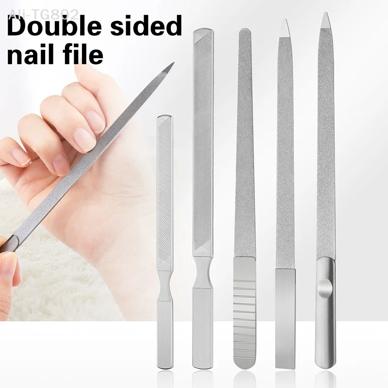 

Professional Stainless Steel Nail File Polishing Block Sanding Manicure Tool for Finger And Toe Care Nail Art Beauty Supplies
