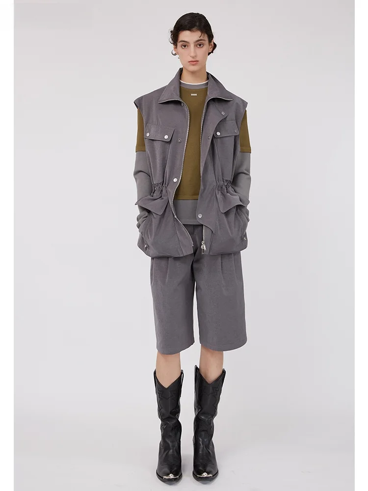 

Брюки MDNOTE с высокой талией, плиссированные, пятиугольные, весна-лето, новые, женские, повседневные, модные, облегающие