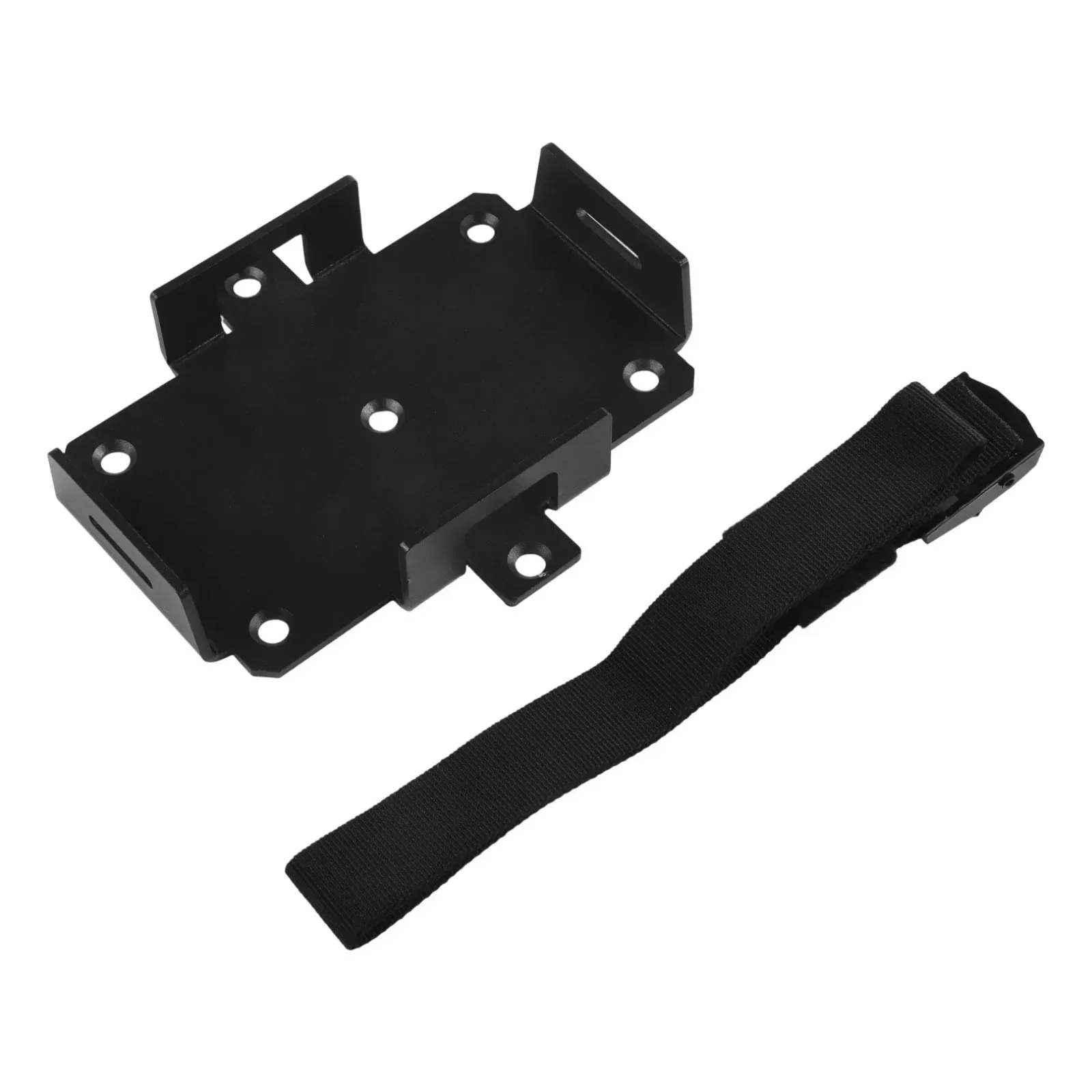

Metal Battery Tray for 12V 6V Batteries Featuring Adjustable Strapping System for Secure Installation on Various Surfaces
