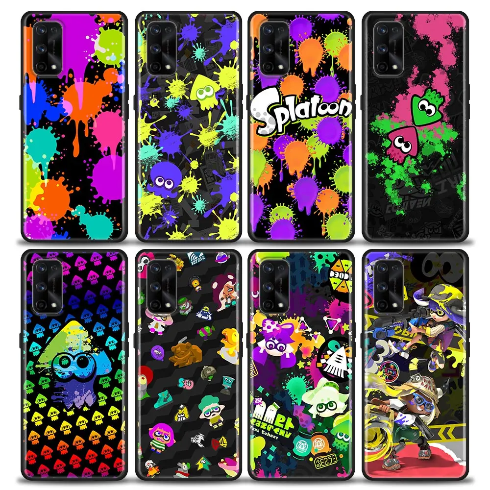 

HOT Game S-Splatoon Phone Funda Coque Case For Realme X50 XT X 11 10 9 9I 8 8I 7 6 Pro Plus 5G TPU Case Capa Shell Cover