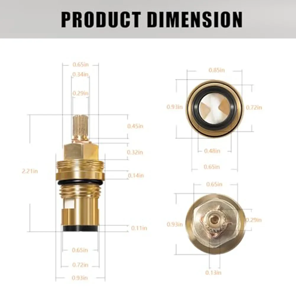 45882000   Stelo valvola caldo e freddo adatto per rubinetti standard bagno cucina 45882000   Miglioramento domestico del nucleo della valvola