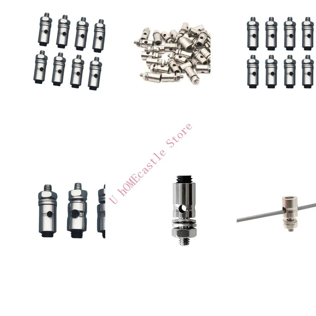 63HF Adjustable Pushrod Connectors Linkage Stopper Fit 2.1mm/1.8mm/1.5mm/1.1mm Pushrod