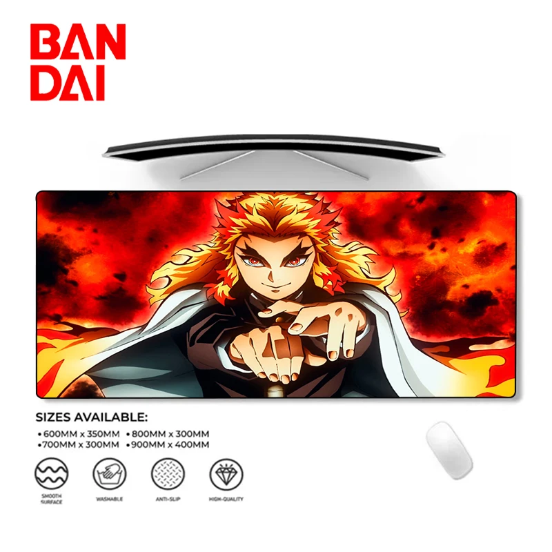 Demon Slayer Kimetsu no Yaiba Large Mouse Pad Computer Gaming Mousepad Tapis De Souris Anime PC Gamer Desk Mat 900x400mm Carpet