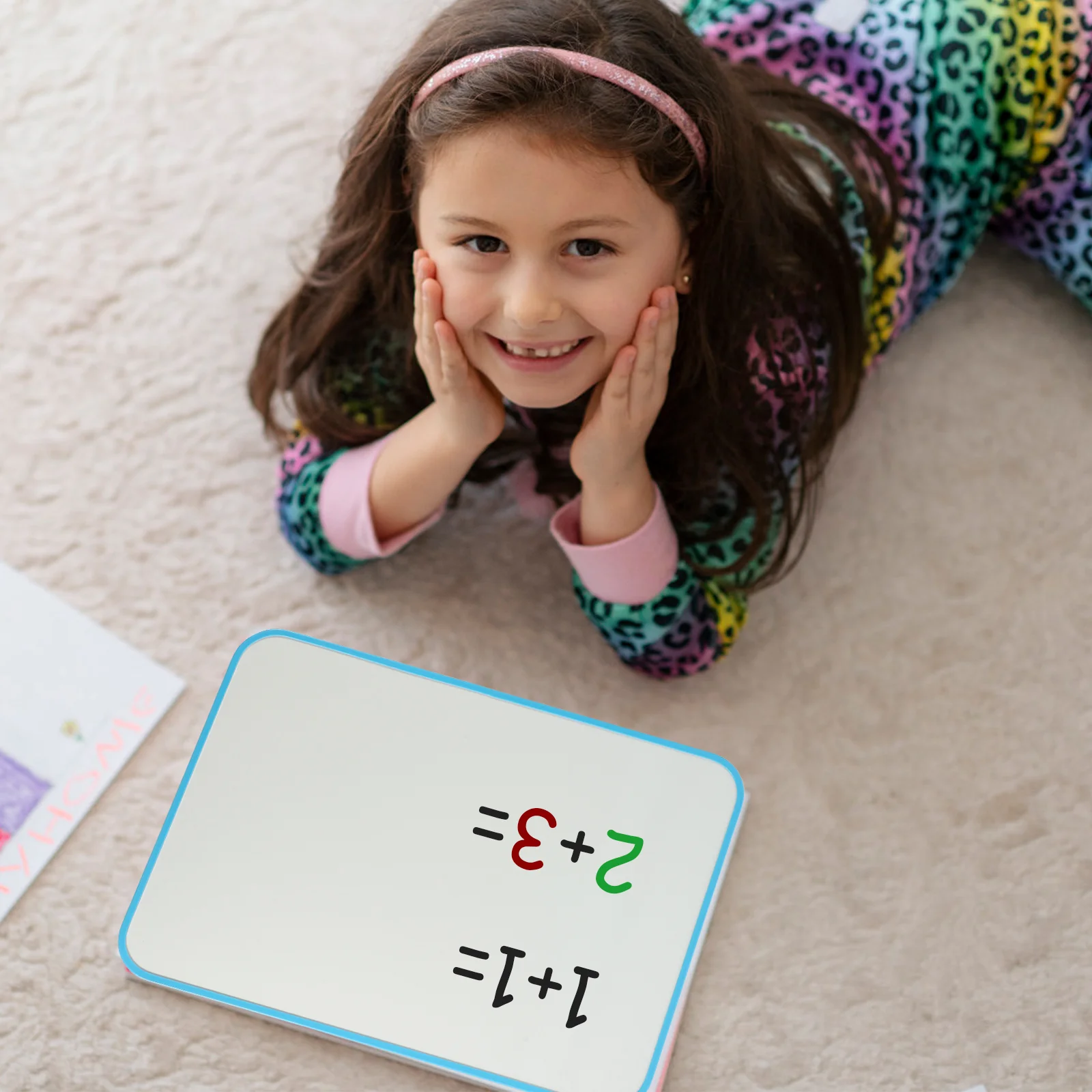 Handheld Erasable Whiteboard Message Desk Reusable Desktop Dry Erase Small Plastic Double-sided Quick Reuse Without Accessories