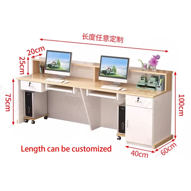 Podium Luxury Reception Desks Office Beauty Decor Design Reception Desks Display Modern Mostrador Recepción Commercial Furniture