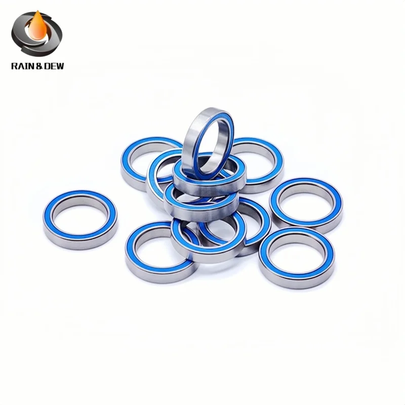 Łożysko ABEC-7 6702RS 15x21x4mm 10 szt. Samochód elektryczny RC hobbystyczna 6702 RS 2RS Łożyska kulkowe 6702-2RS niebieskie uszczelnione — zdjęcie 6