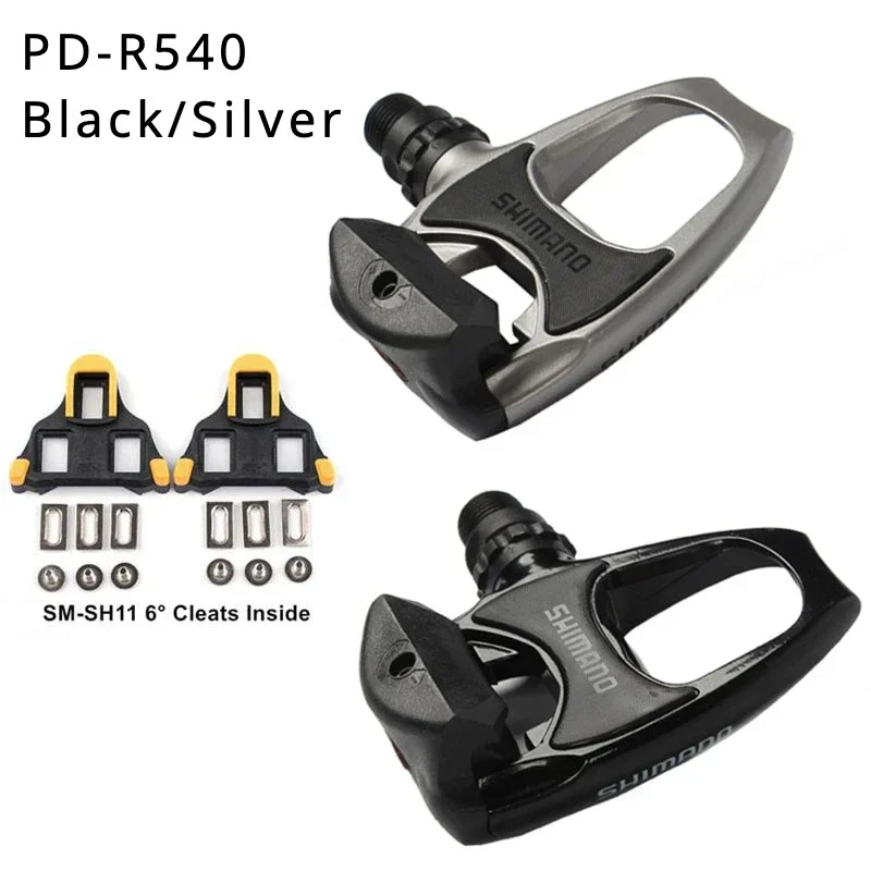 Shimano SPD-SL Pedal PD-R540 Pedals Self-locking Road BIke Pedal R540 Road Bike Pedals with SH11 Cleat Cycling Locking Pedal