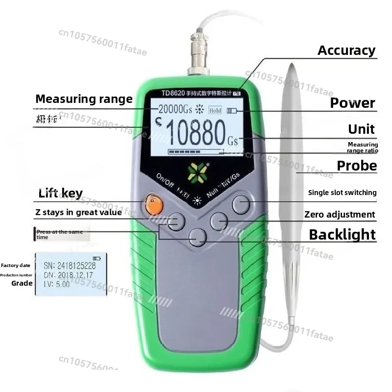 

TD8620 Gauss meter magnetic force test TM5100 Tesla meter magnetic field strength remanence detector