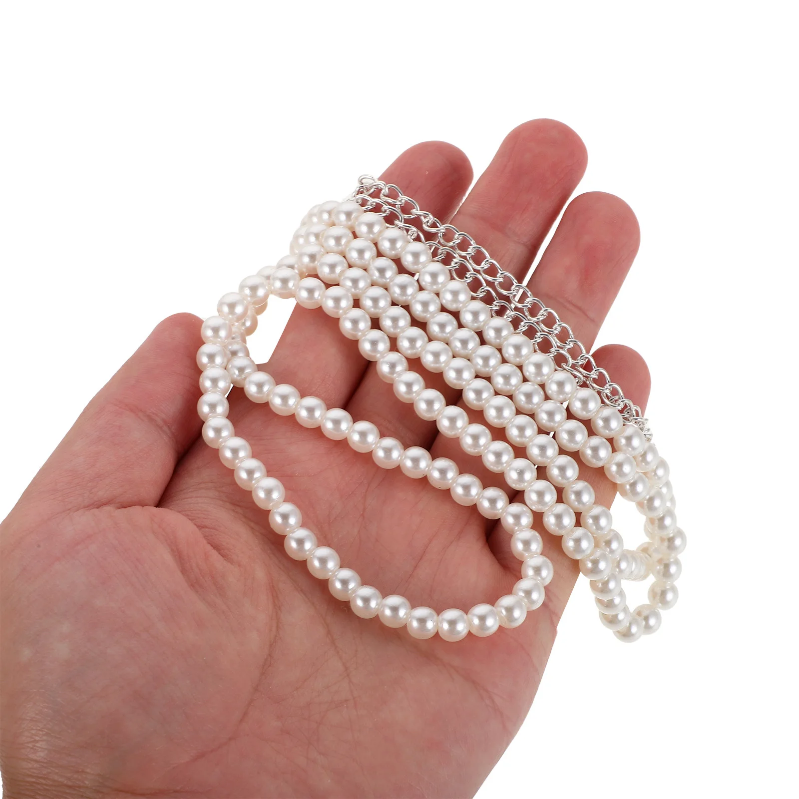 

Retro Beaded Waist Chain for Women Pearl Belt Adjustable Fake Pearl Chain Dressy Belt for Formal Dresses Wedding Party Body